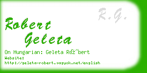 robert geleta business card